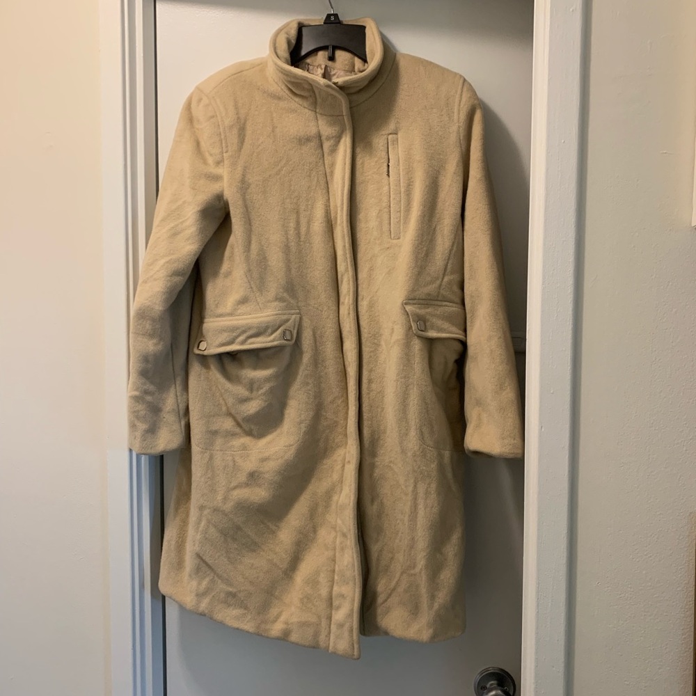 Anne Klein Women's Beige Coat Size 8P
